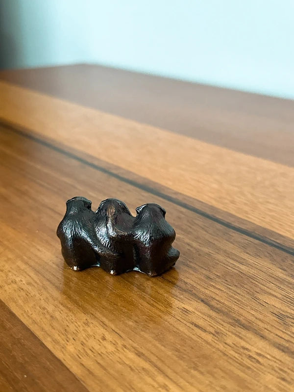 LES TROIS SINGES SAGES – FIGURINE EN CUIVRE