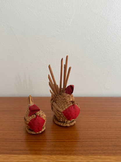 UNE POULET ET SON POUSSIN
