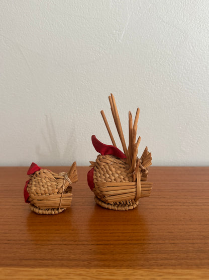 UNE POULET ET SON POUSSIN