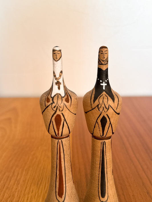 ISAO NEMOTO – PAIRE DE RELIGIEUX