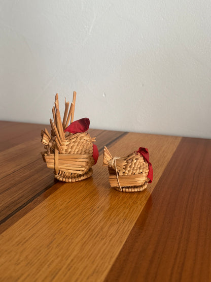 UNE POULET ET SON POUSSIN